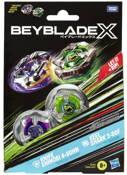 HASBRO Knife Shinobi & Keel Shark Beyblade X Dual Pack