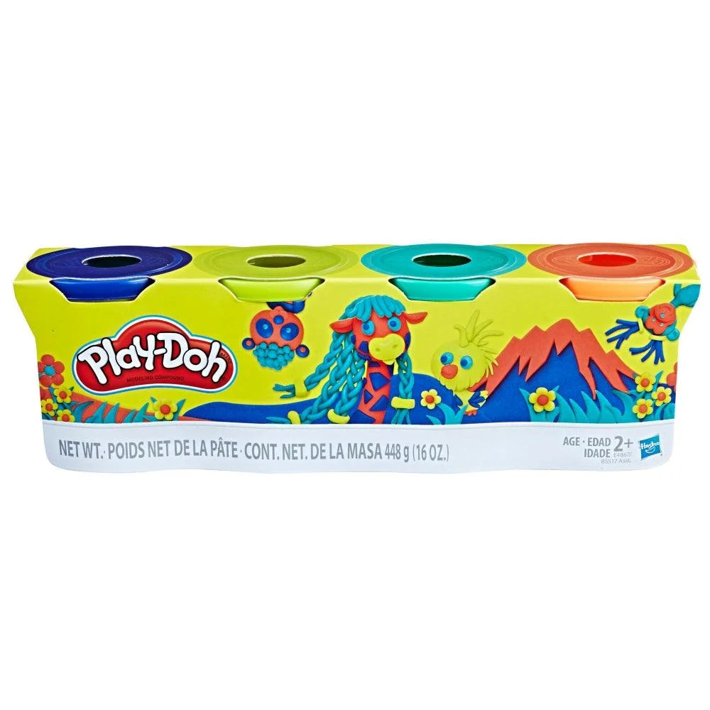 Play-Doh 4-Pack of 4-Ounce Cans (Wild Colors)